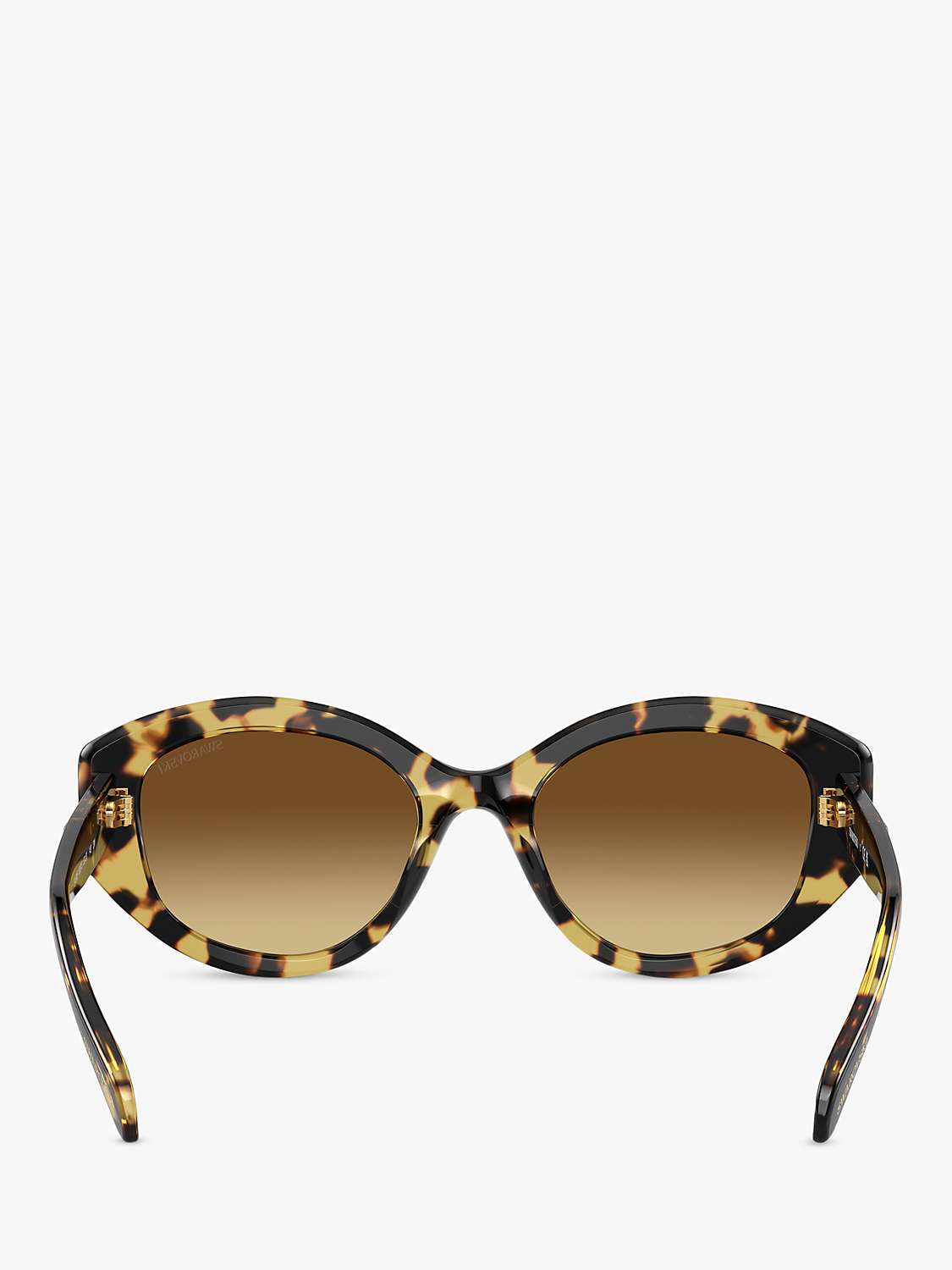 Buy Swarovski SK6005 Women's Irregular Sunglasses, Tortoiseshell/Brown Gradient Online at johnlewis.com