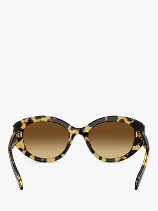 Swarovski SK6005 Women's Irregular Sunglasses, Tortoiseshell/Brown Gradient