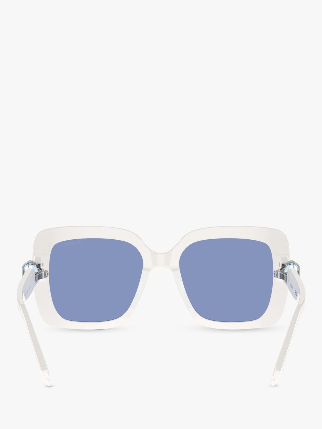 Swarovski SK6001 Women's Square Sunglasses, White/Blue