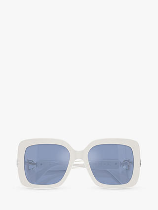 Swarovski SK6001 Women's Square Sunglasses, White/Blue
