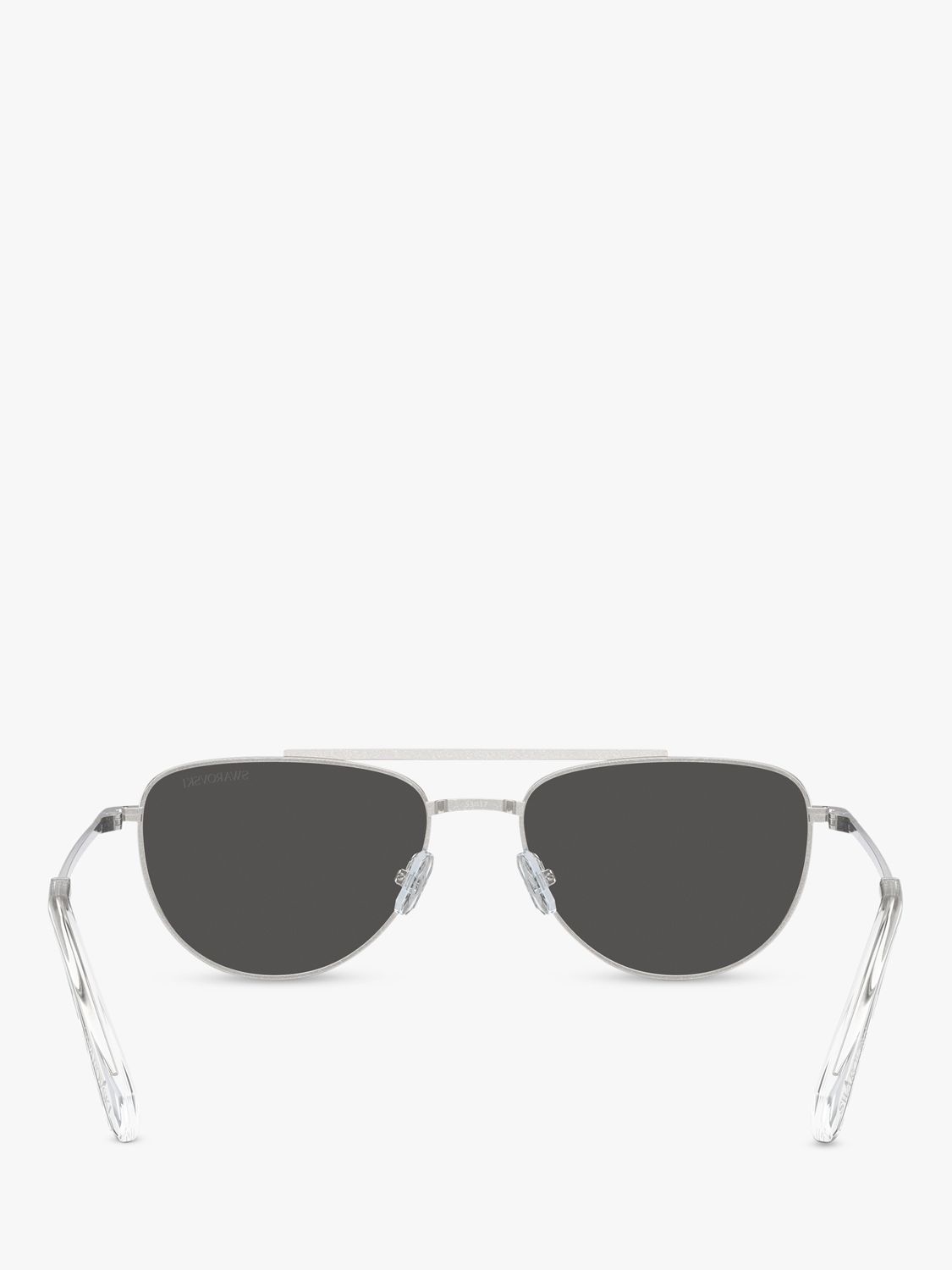 Buy Swarovski SK7007 Women's Irregular Sunglasses, Silver/Grey Online at johnlewis.com