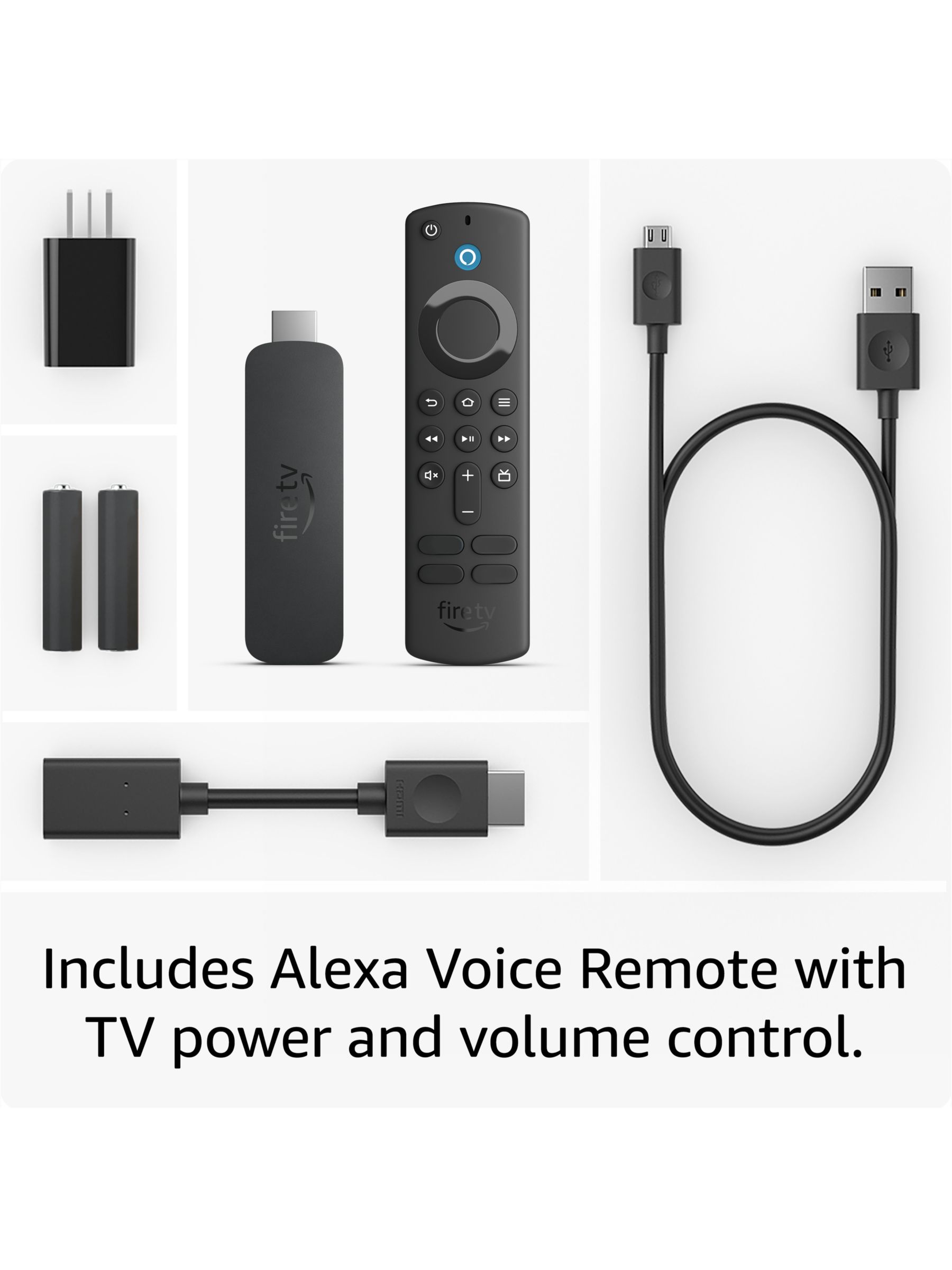 Fire TV Stick 4K Streaming Device w/ Alexa Voice Remote, TV Controls  & Dolby Vision