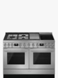 Smeg Portofino CPF120IGMP 120cm Dual Fuel Range Cooker, Stainless Steel