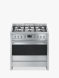 Smeg Classic A1-9 90cm Dual Fuel Range Cooker, Stainless Steel