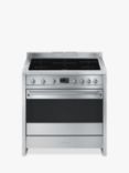 Smeg Classic A1PYID-9 90cm Electric Range Cooker with Induction Hob, Stainless Steel