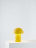 John Lewis Mushroom Rechargeable Dimmable Table Lamp, Yellow
