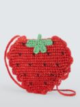 John Lewis Kids' Strawberry Cross Body Bag, Red
