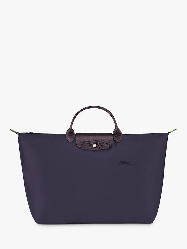 Longchamp Le Pliage Green Recycled Canvas Large Travel Bag, Bilberry