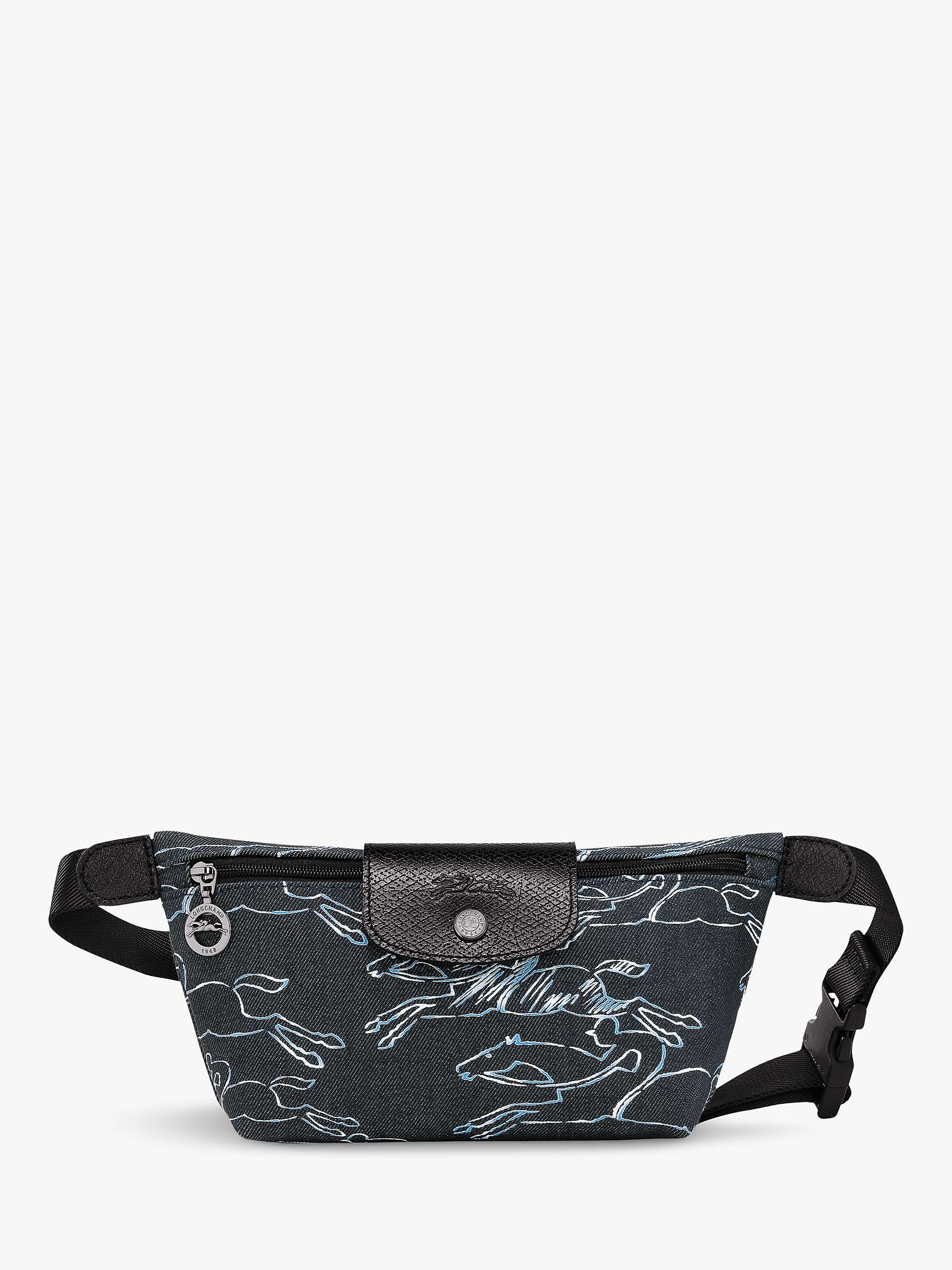 Buy Longchamp Le Pliage Collection Belt Bag, Navy/Multi Online at johnlewis.com