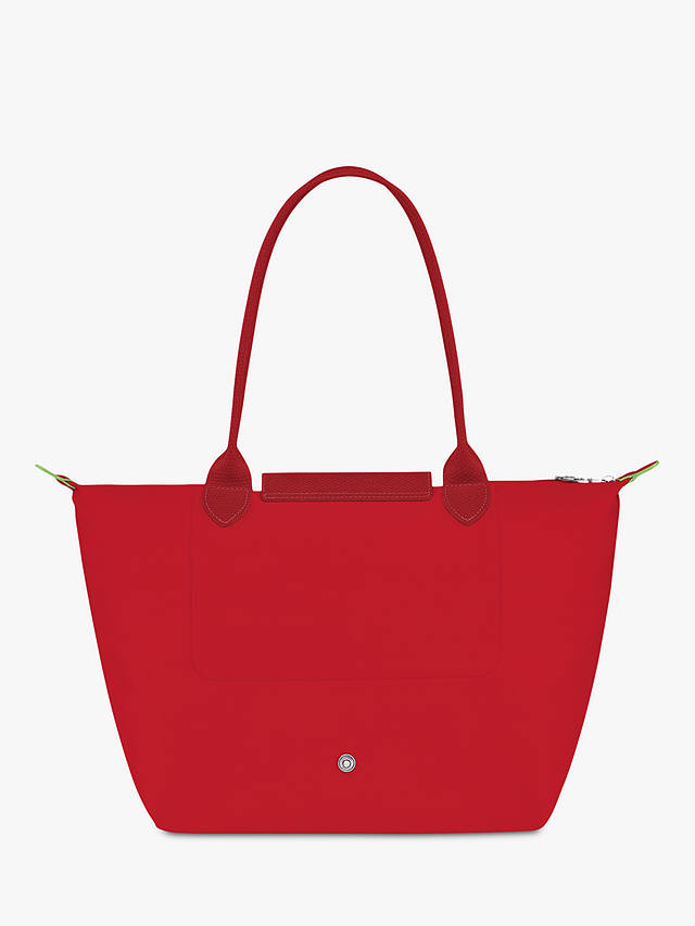 Longchamp Le Pliage Green Recycled Canvas Small Shoulder Bag, Tomato
