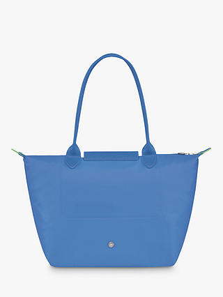 Longchamp Le Pliage Green Recycled Canvas Small Shoulder Bag, Cornflower