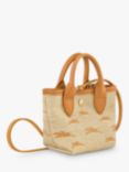 Longchamp Le Panier Pliage Basket Cross Body Bag, Apricot/Natural