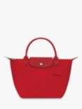 Longchamp Le Pliage Recycled Canvas Small Top Handle Bag, Tomato
