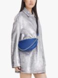 Longchamp Smile Half Moon Cross Body Bag, Electric Blue
