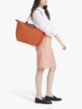 Longchamp Le Pliage Original Large Shoulder Bag, Orange