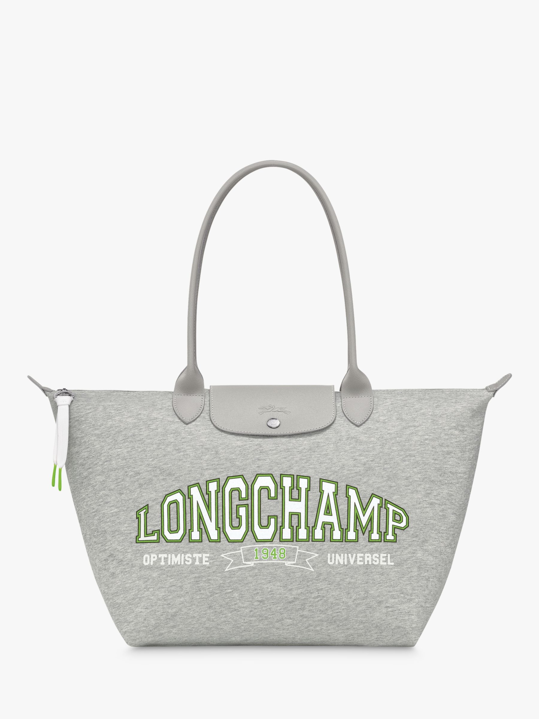 Longchamp Le Pliage Collection Cotton Jersey Tote Bag, Grey