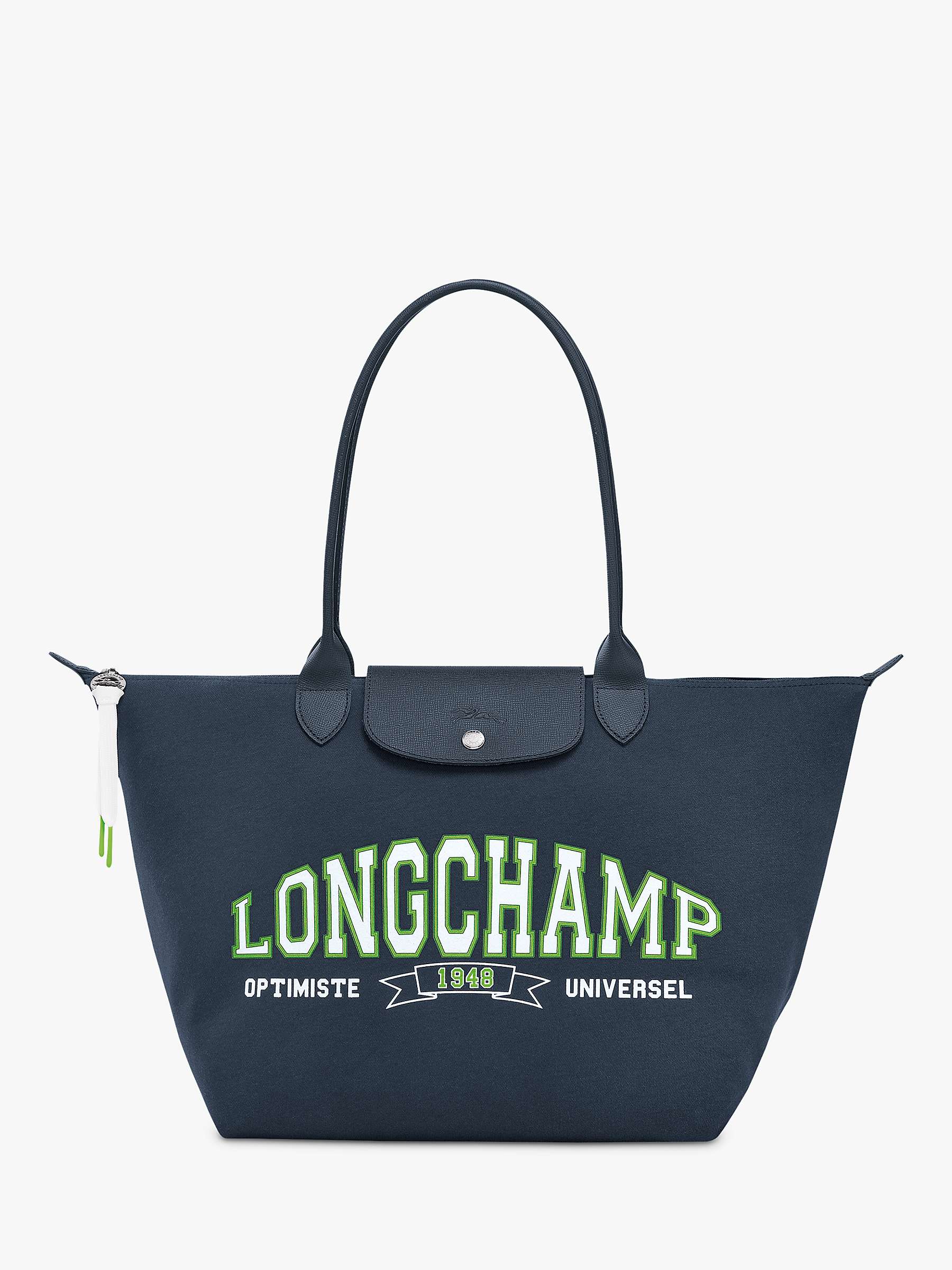 Buy Longchamp Le Pliage Collection Cotton Jersey Tote Bag Online at johnlewis.com
