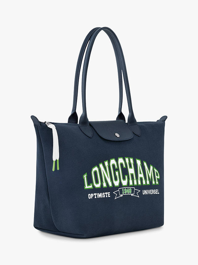 Longchamp Le Pliage Collection Cotton Jersey Tote Bag, Navy