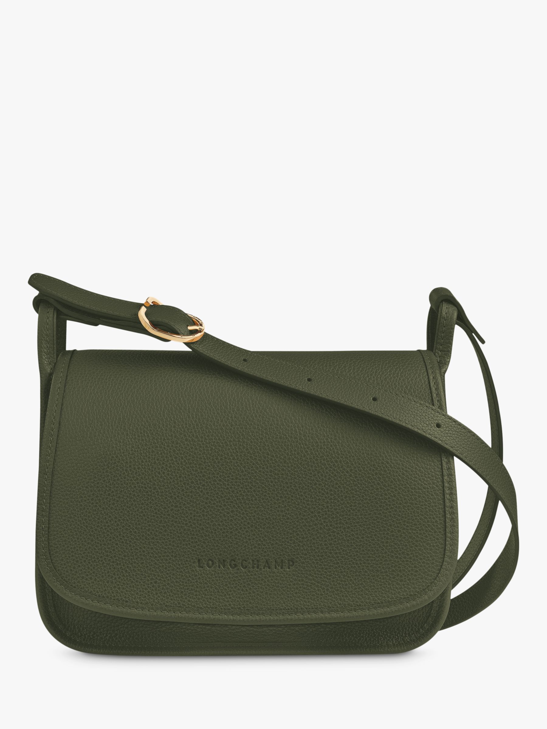 Longchamp Le FoulonnÃƒÂ© Medium Leather Flap Over Cross Body Bag