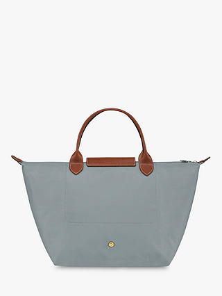 Longchamp Le Pliage Original Medium Top Handle Bag, Steel