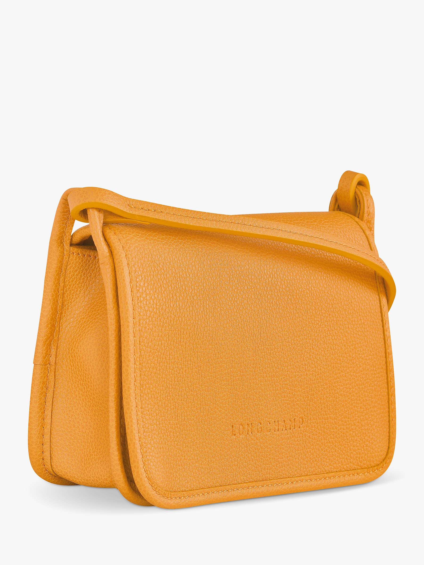 Buy Longchamp Le Foulonné Leather Wallet on Shoulder Strap Online at johnlewis.com