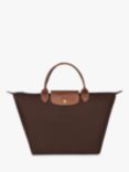 Longchamp Le Pliage Original Medium Top Handle Bag, Ebony