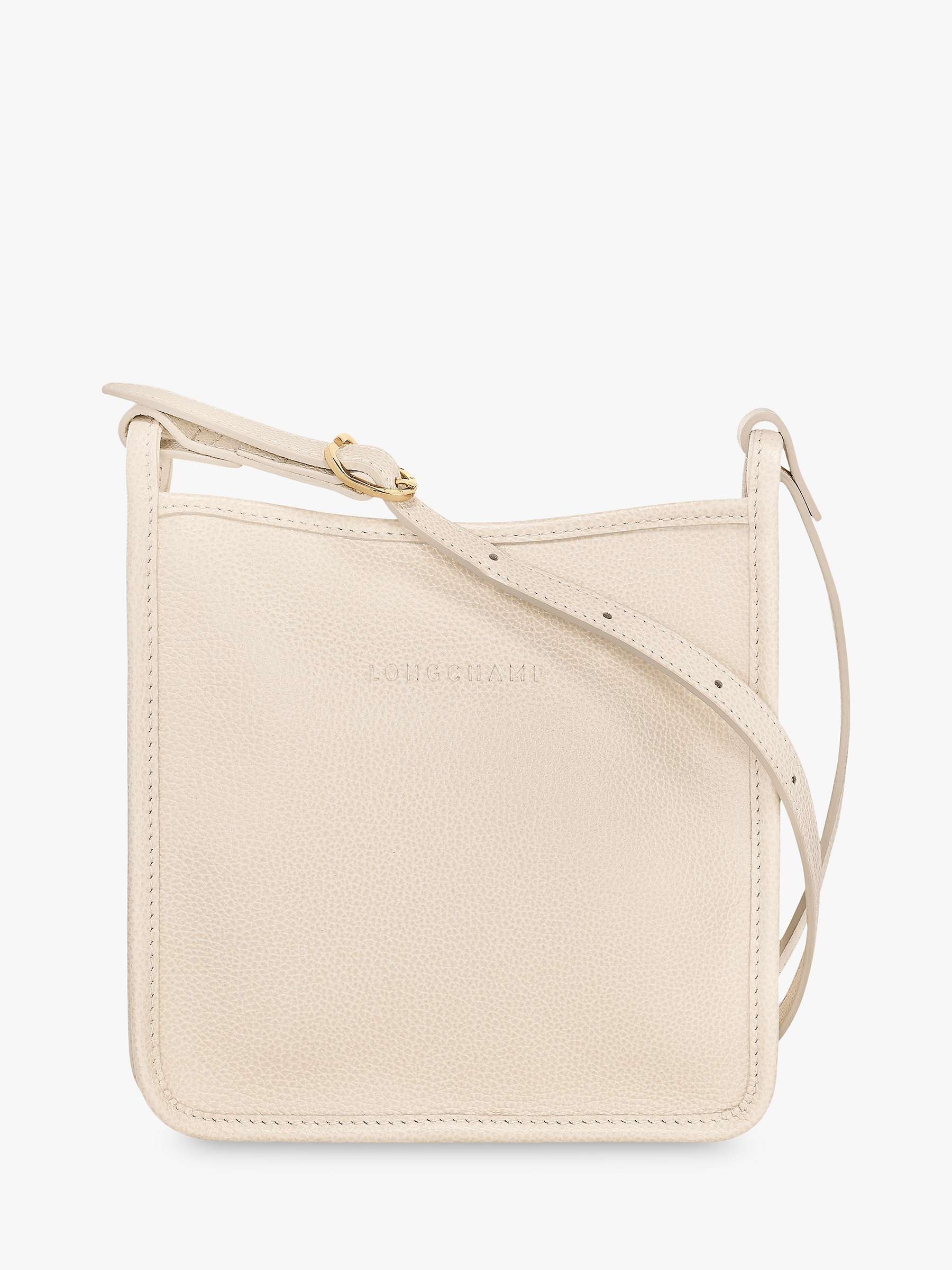 Buy Longchamp Le Foulonne Small Leather Cross Body Bag, Paper Online at johnlewis.com
