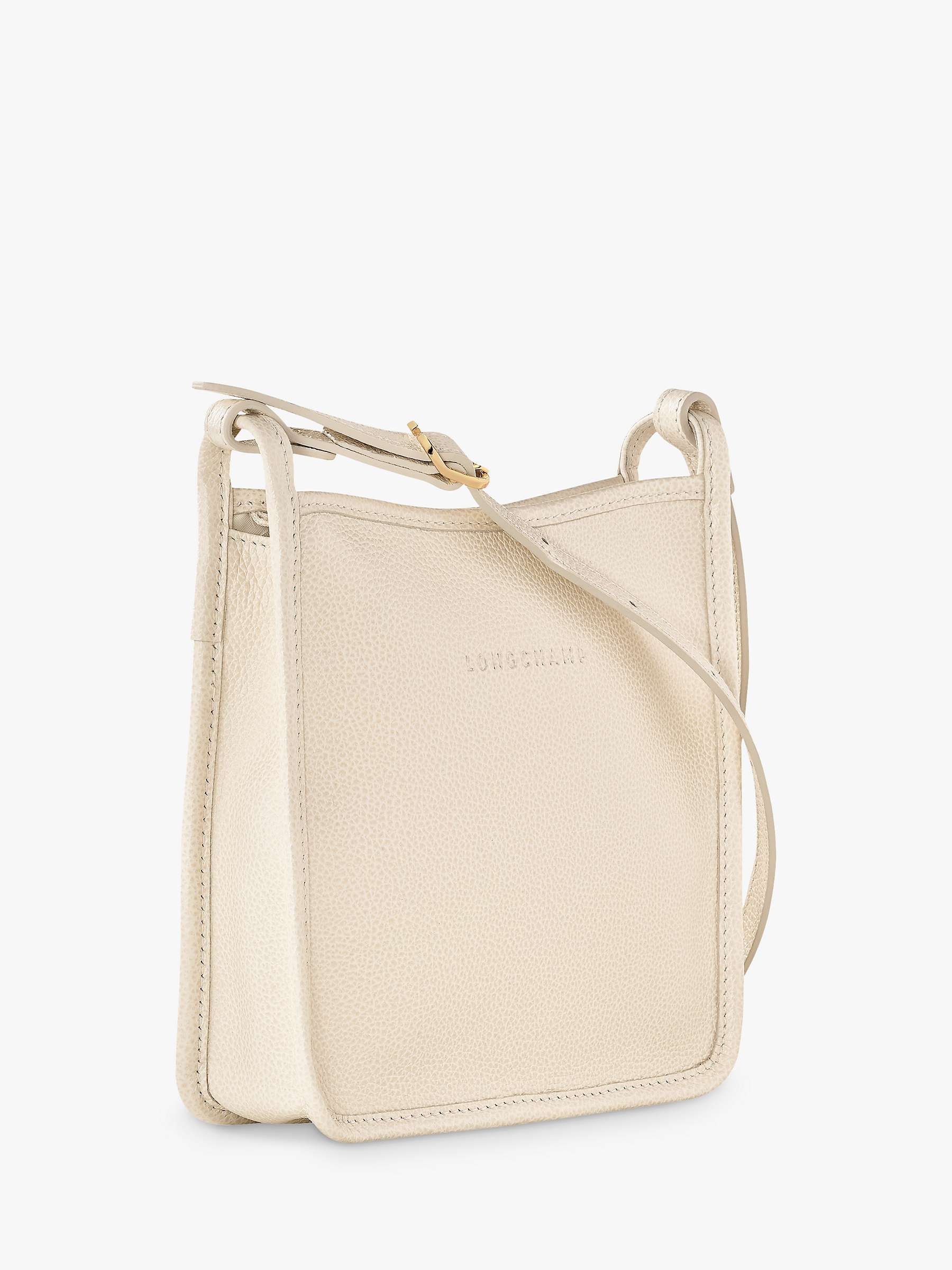 Buy Longchamp Le Foulonne Small Leather Cross Body Bag, Paper Online at johnlewis.com