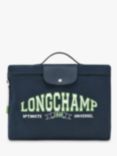 Longchamp Le Pliage Cotton Jersey Logo Briefcase, Navy