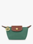 Longchamp Le Pliage Original Leather Coin Purse, Sage