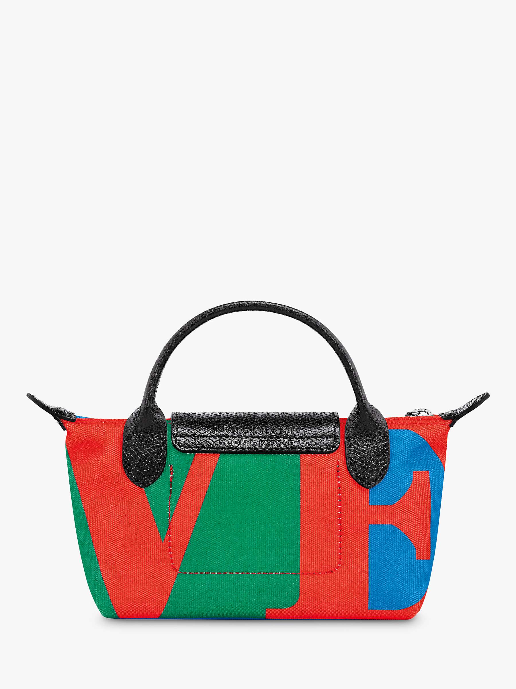 Buy Longchamp Robert Indiana Pouch, Red Online at johnlewis.com
