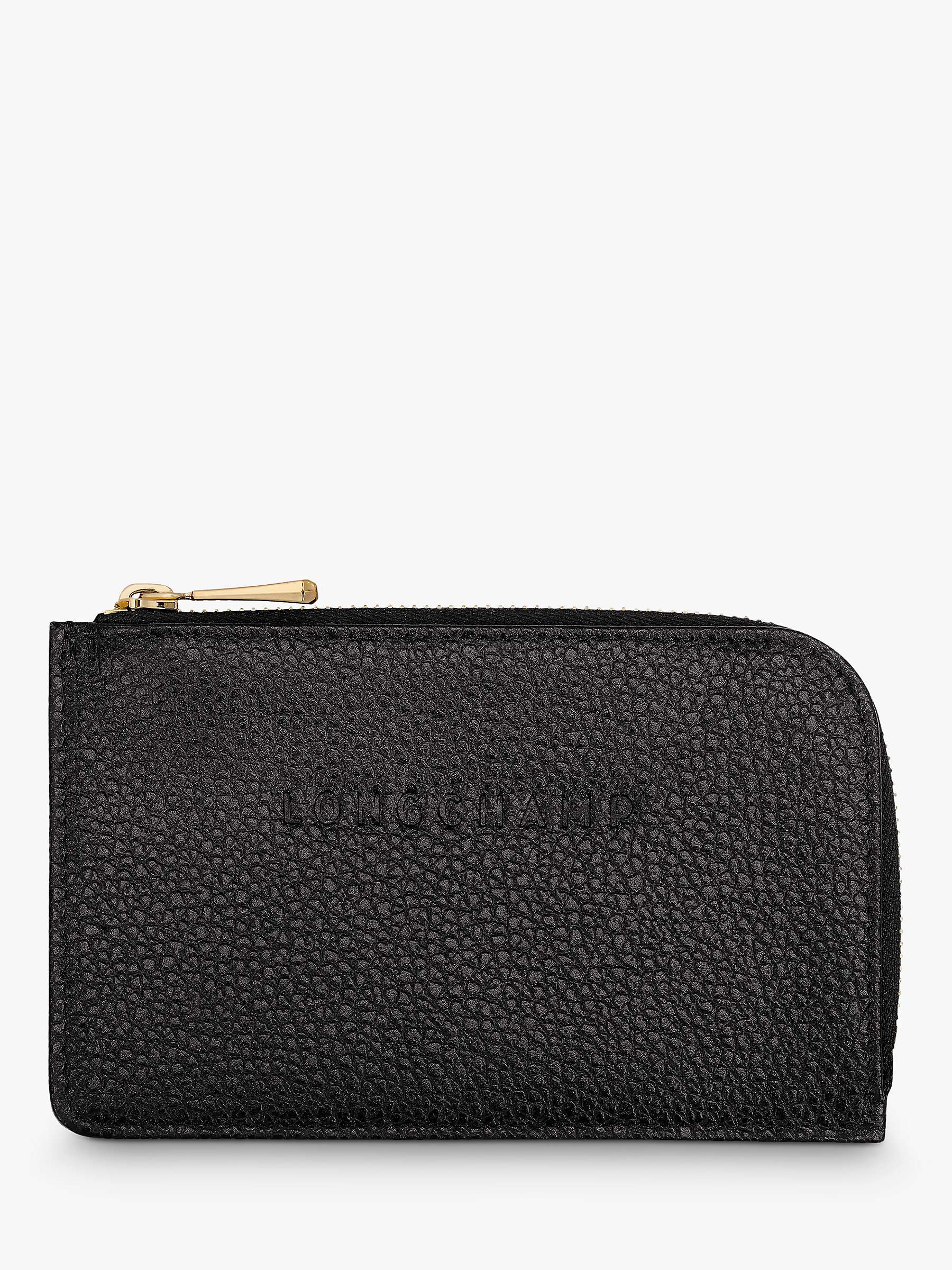 Buy Longchamp Le Foulonné Zipped Leather Card Holder Online at johnlewis.com