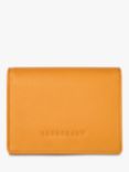 Longchamp Le Foulonné Compact Leather Wallet, Apricot