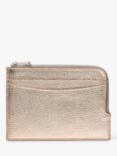 Aspinal of London Zipped Travel Wallet and Passport Cover, Champagne