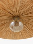 lights&lamps Ridotti Raffia Pendant Ceiling Light, Natural