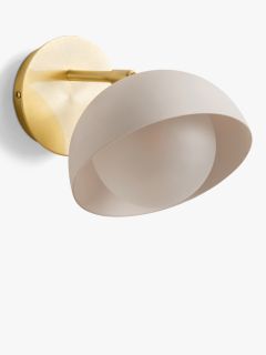 lights&lamps Porsa Single Arm Wall Light, Brass