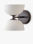 Lights & Lamps Ruzo 2 Light Porcelain Wall Light, Bronze/White
