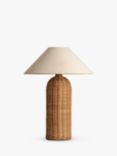 Lights & Lamps Ensia Tall Rattan Table Lamp, Brown