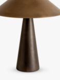 lights&lamps Orta Metal Cone Table Lamp, Bronze
