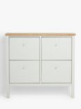 John Lewis ANYDAY Wilton Shoe Storage Cabinet, Linen