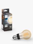 Philips Hue White Ambiance 7W A60 E27 LED Single Filament Dimmable Smart Bulb with Bluetooth
