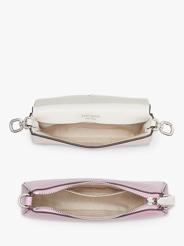 kate spade new york Double Up Leather Cross Body Bag, Parchment/Multi