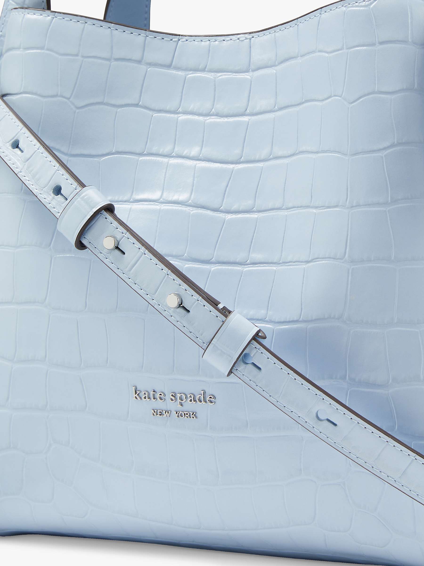 Buy kate spade new york Knott Croc Leather Cross Body Bag, North Star Online at johnlewis.com