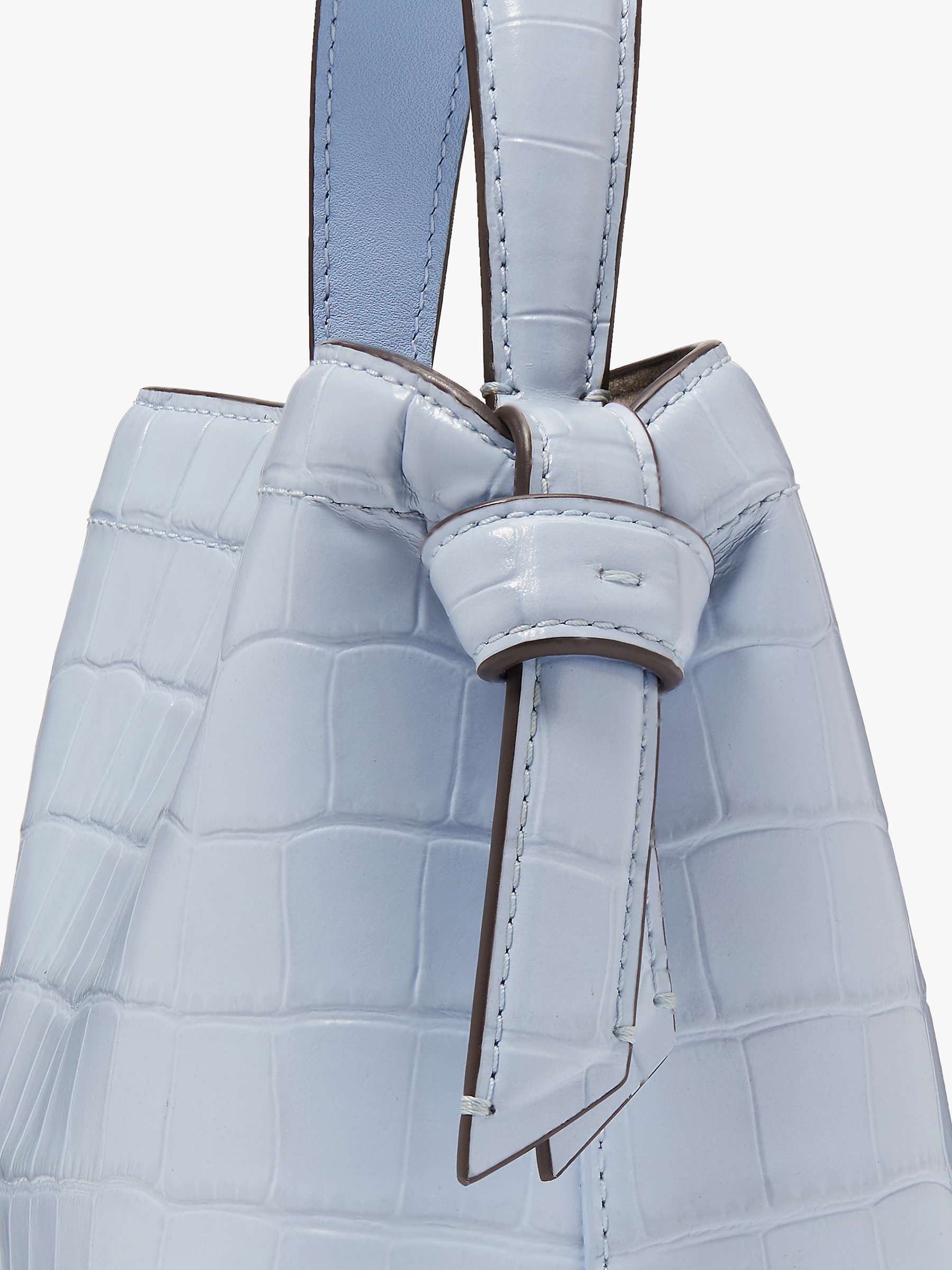 Buy kate spade new york Knott Croc Leather Mini Tote Bag, North Star Online at johnlewis.com