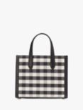 kate spade new york Manhattan Gingham Tote Bag, Black/Multi