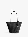 Coach Small Straw Tote Bag, Black