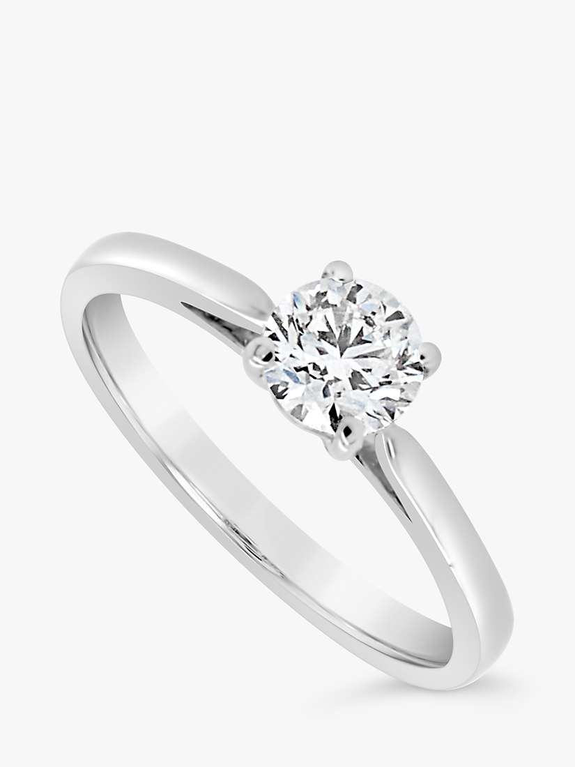Buy Milton & Humble Jewellery Second Hand 18ct White Gold Solitaire Diamond Ring Online at johnlewis.com