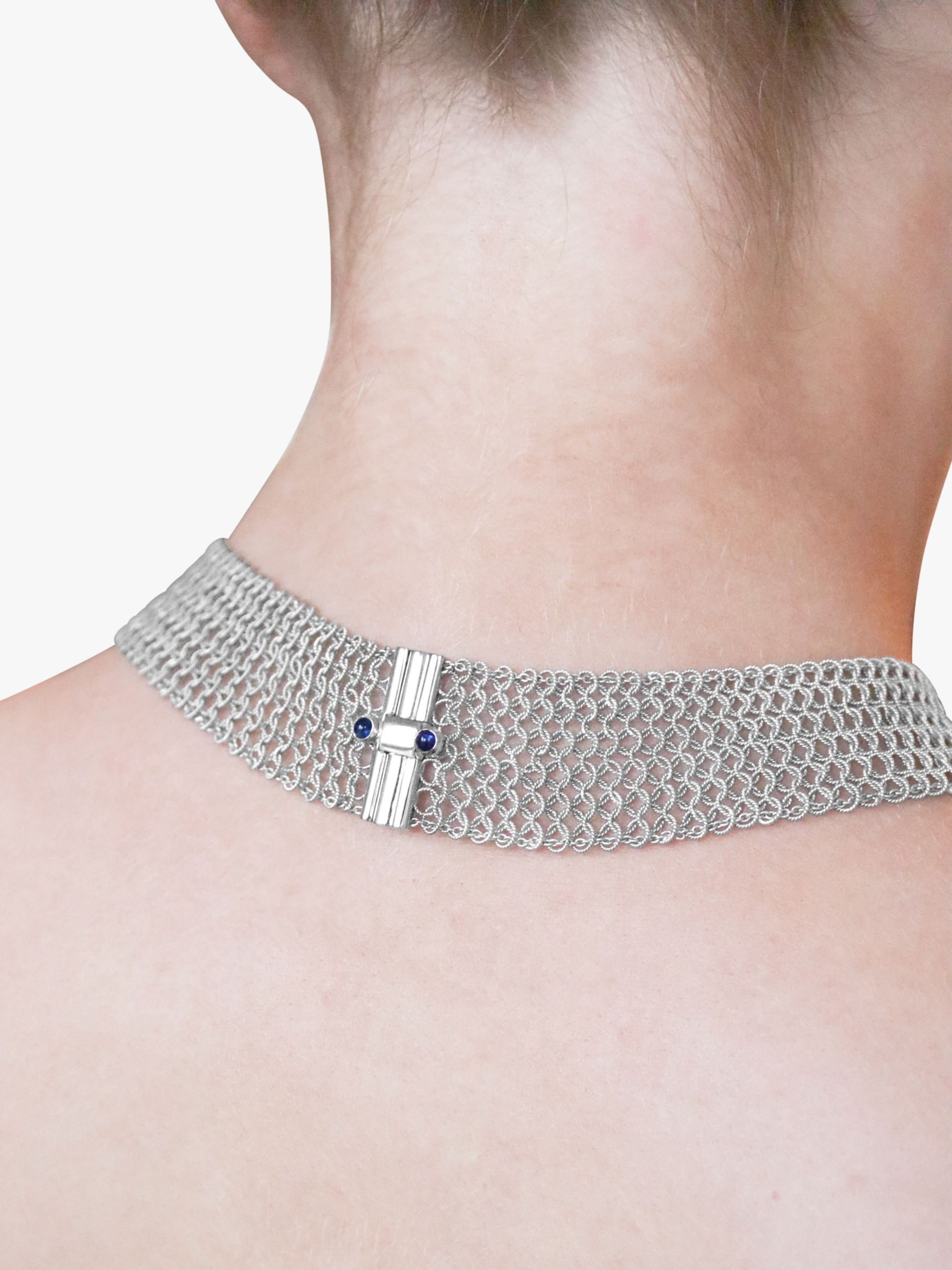 Buy Milton & Humble Jewellery Second Hand 18ct White Gold Diamond Collar Necklace Online at johnlewis.com