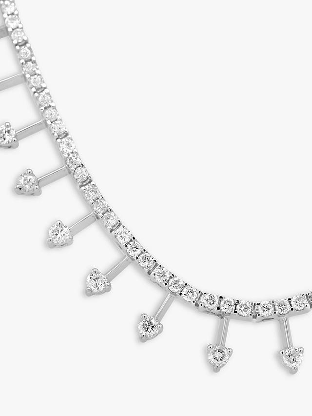 Milton & Humble Jewellery Second Hand 18ct White Gold Diamond Fringe Collar Necklace
