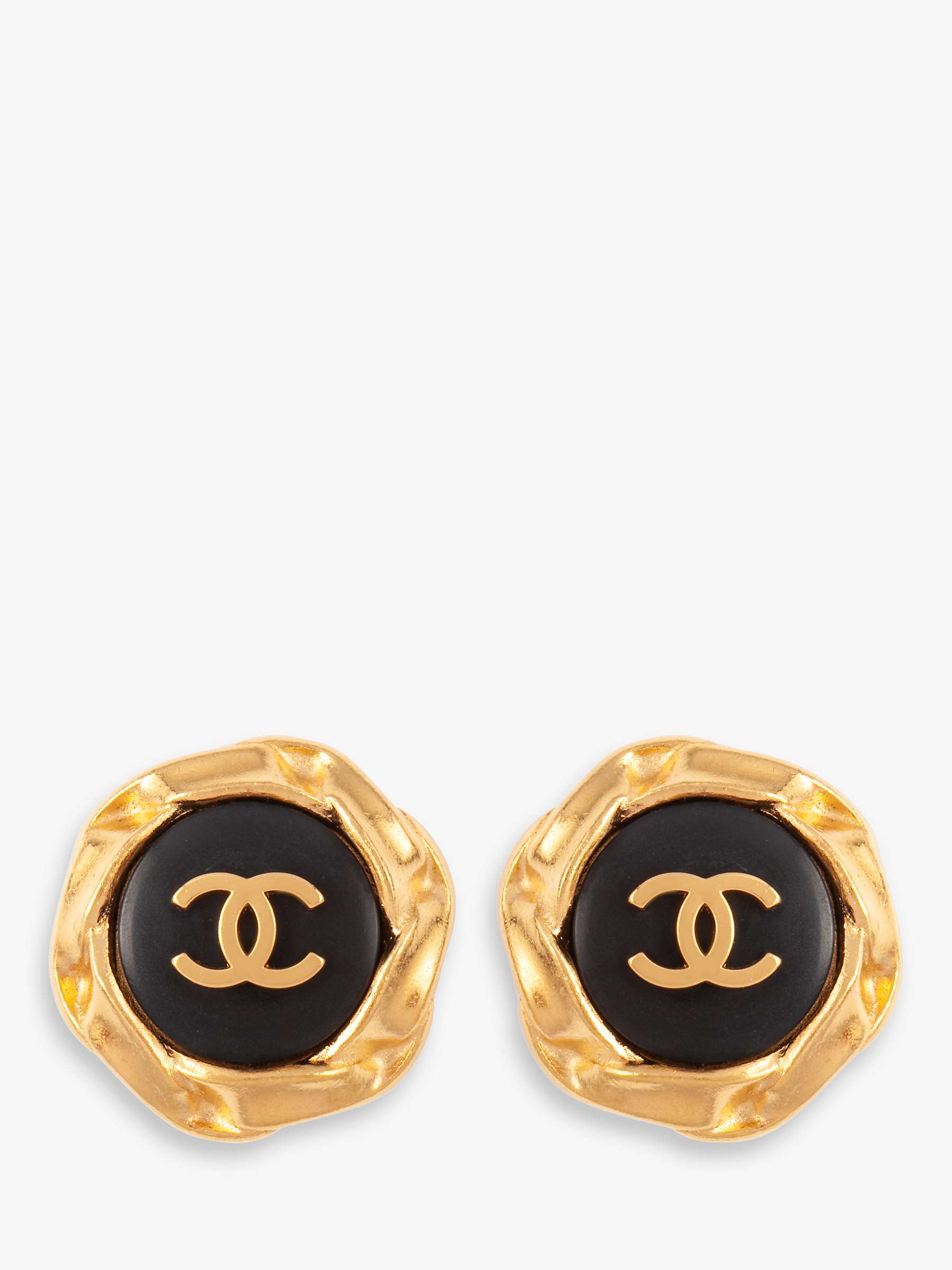 Buy Susan Caplan Vintage Chanel Lucite Logo Clip-On Earrings, Dated 1996 Online at johnlewis.com